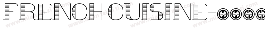french cuisine字体转换
